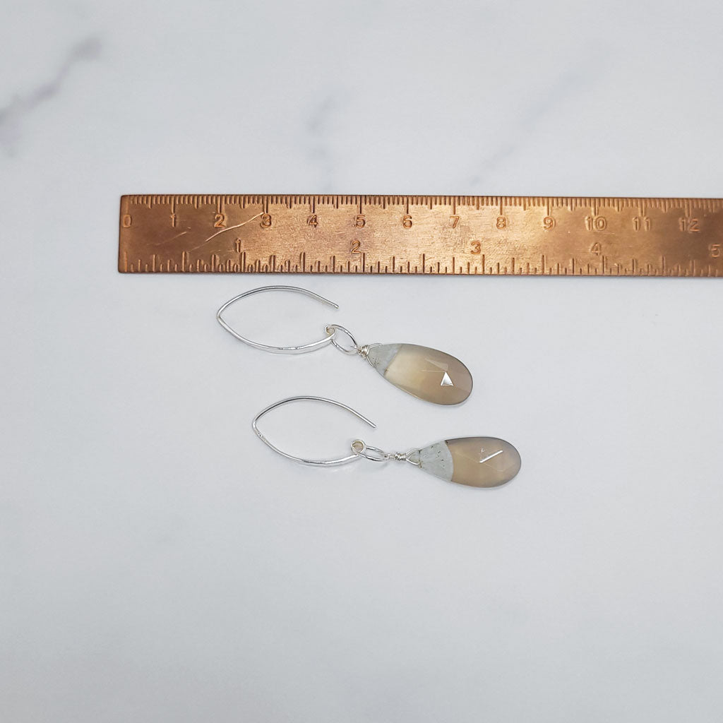 Bio Solar Quartz Drop Earrings