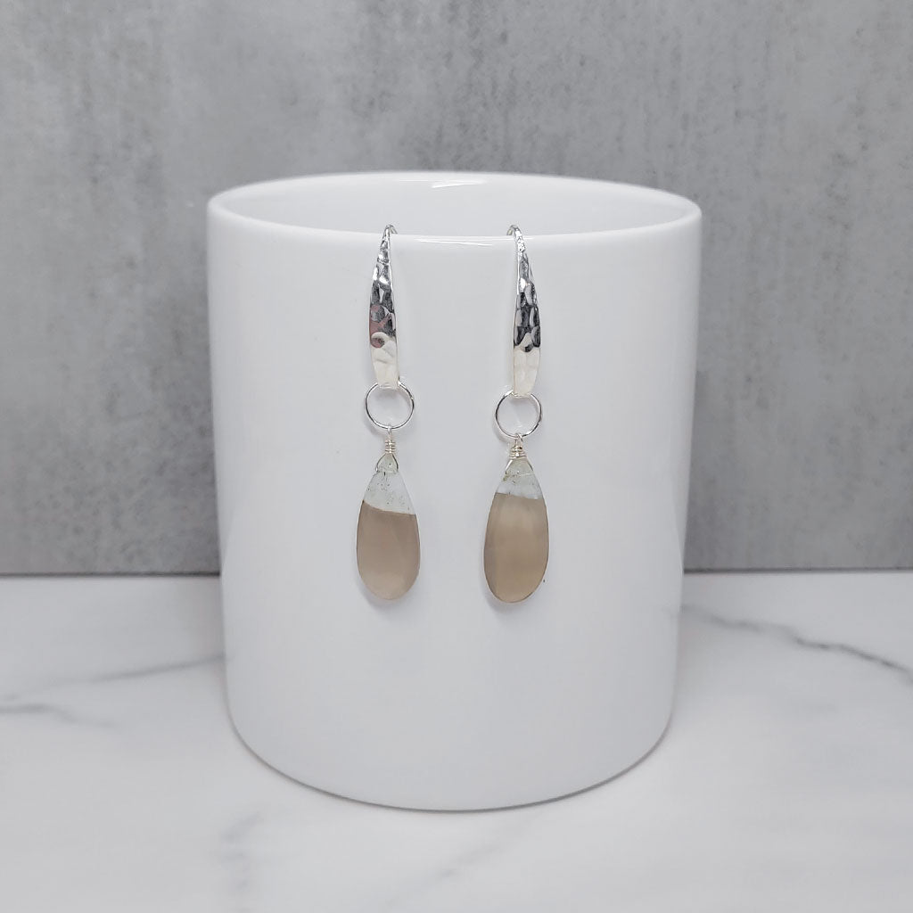 Bio Solar Quartz Drop Earrings