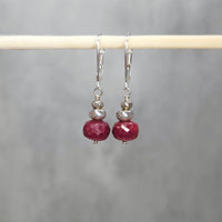 Ruby Leverback Earrings