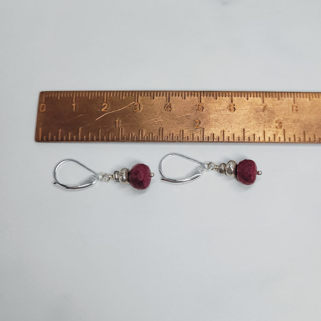 Ruby Leverback Earrings