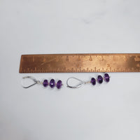 Amethyst Trio Earrings