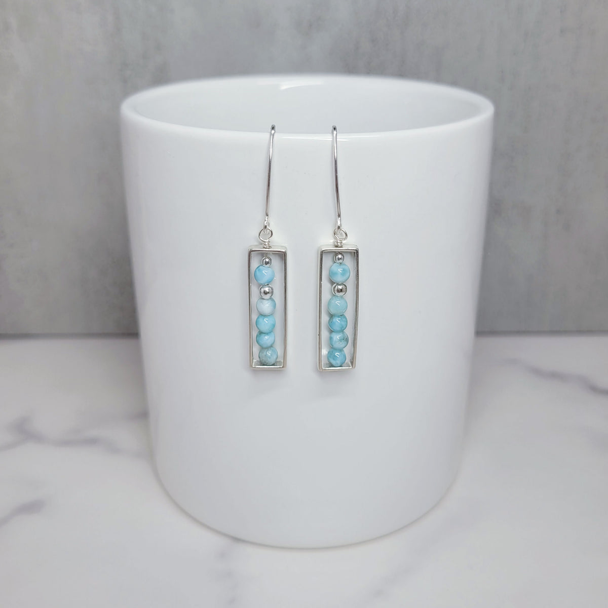 Larimar Mosaic Earrings