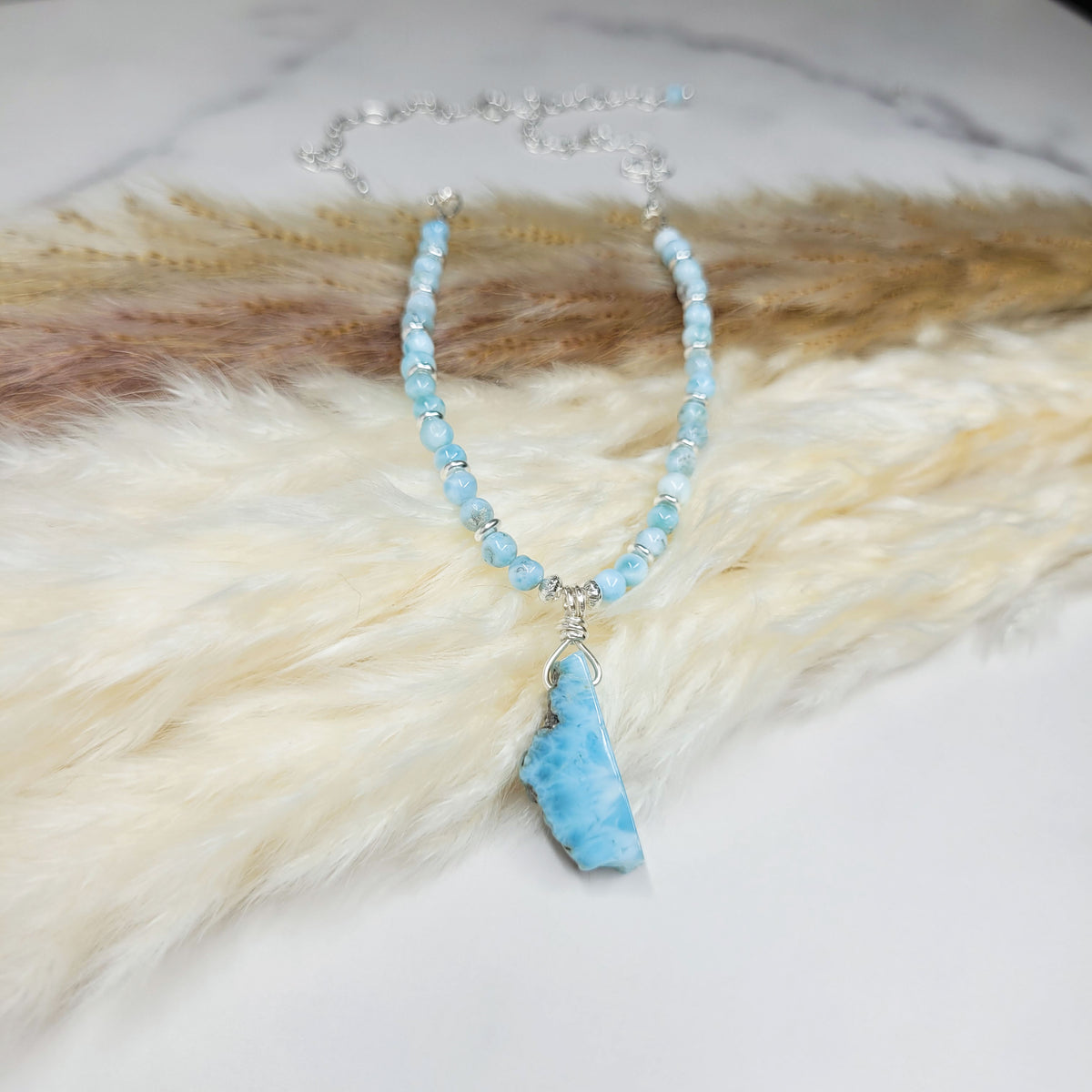 Larimar Wedge Necklace